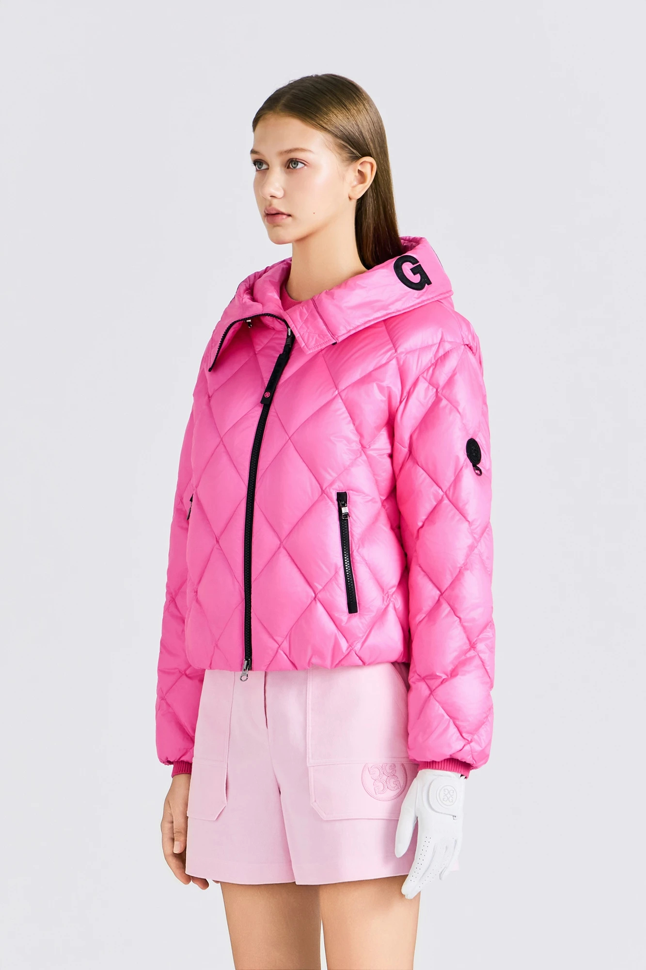 G/FORE ジーフォア　ハイブリッド　中綿　ダウンジャケット　切替　ピンク　S G/FORE JAPAN公式オンラインストア