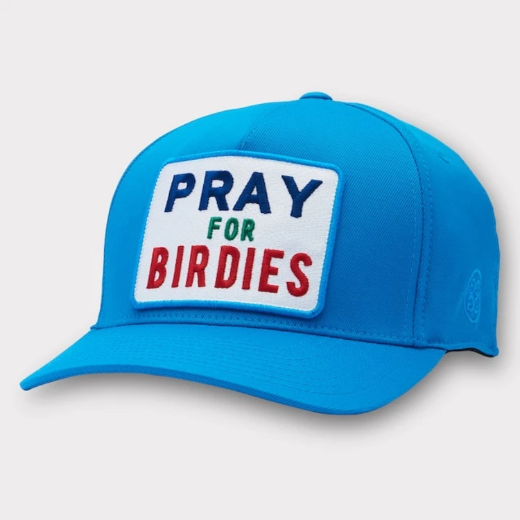 MENS PRAY FOR BIRDIES STRETCH TWILL SNAPBACK HAT / G/FORE 
