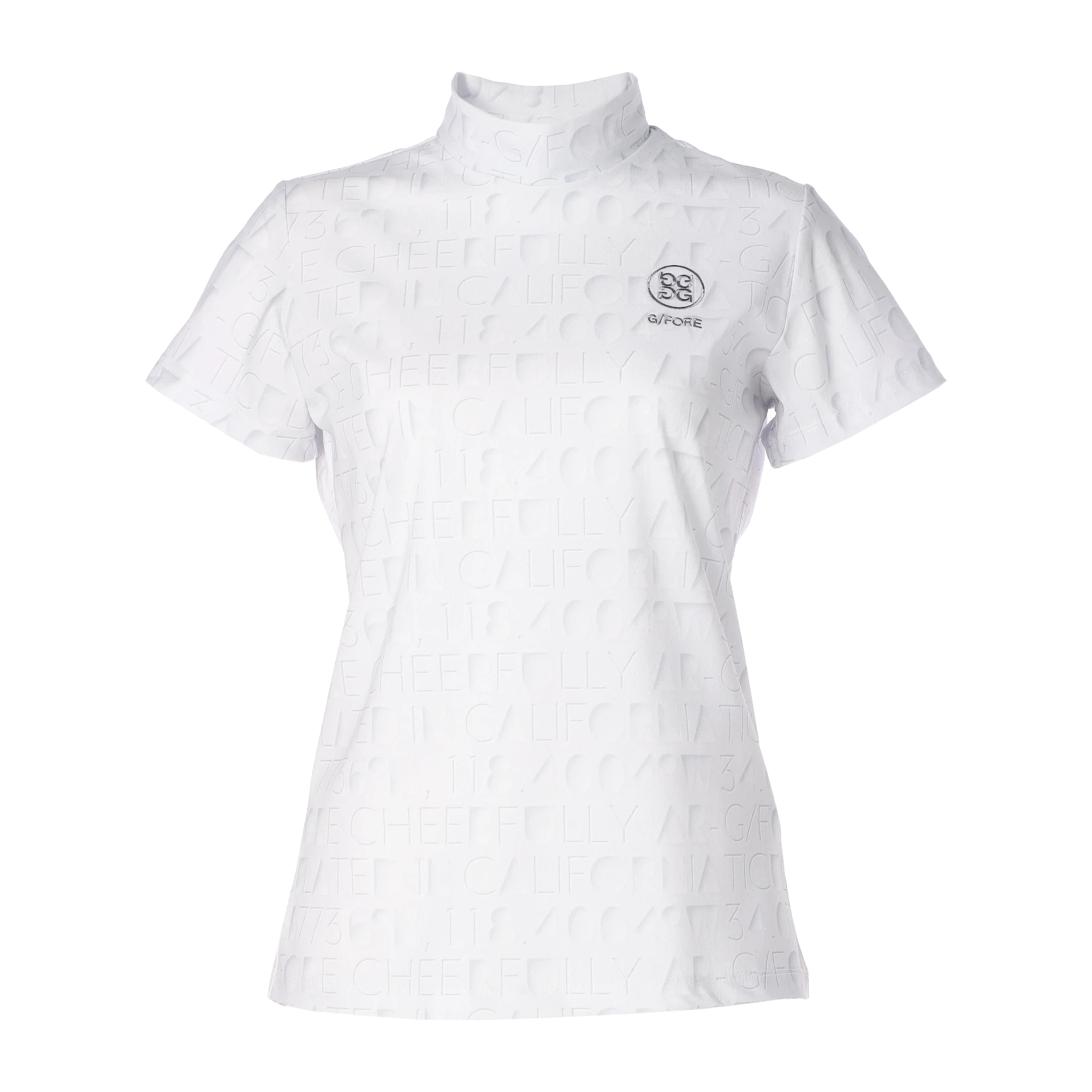 WOMENS Embossed Logo Print mockneck / G/FORE（ジーフォア）の半袖Tシャツ通販 | G/FORE  JAPAN公式オンラインストア