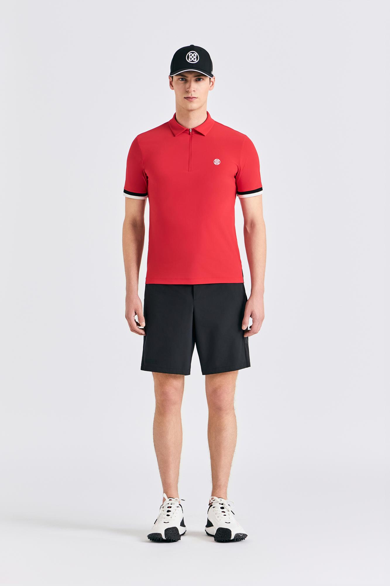 G/FORE 半袖　ハーフジップ　ポロシャツ　ホワイト　サイズ36 Amazon | ポロシャツ メンズ 半袖tシャツ 夏服 折り襟 ハーフ