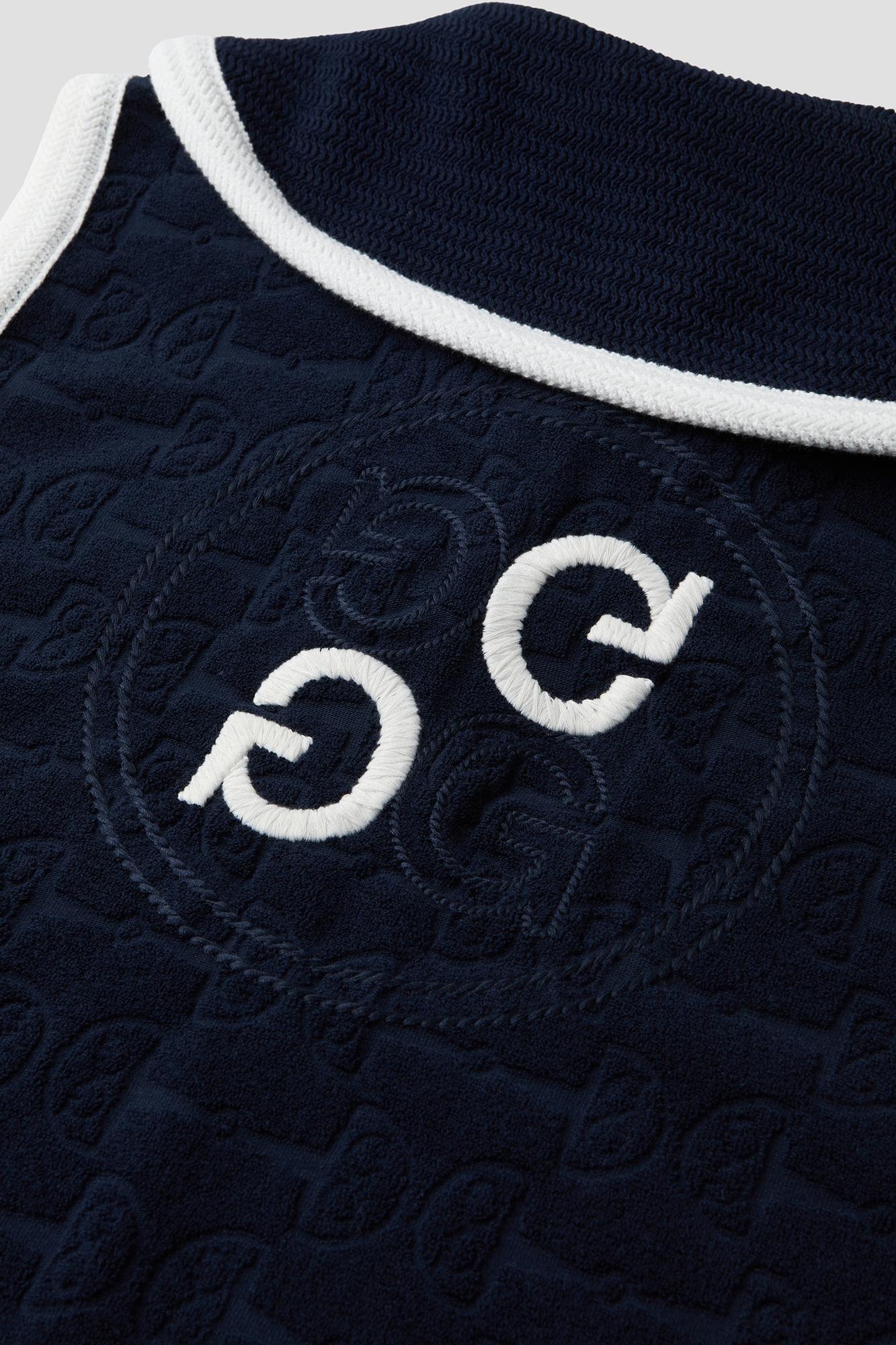 【G FORE】 JACQUARD SAILOR-COLLAR T-SHIRT(WOMEN) / 追跡付 JACQUARD SAILOR-COLLAR T-SHIRT / G/FORE（ジーフォア）の半袖T