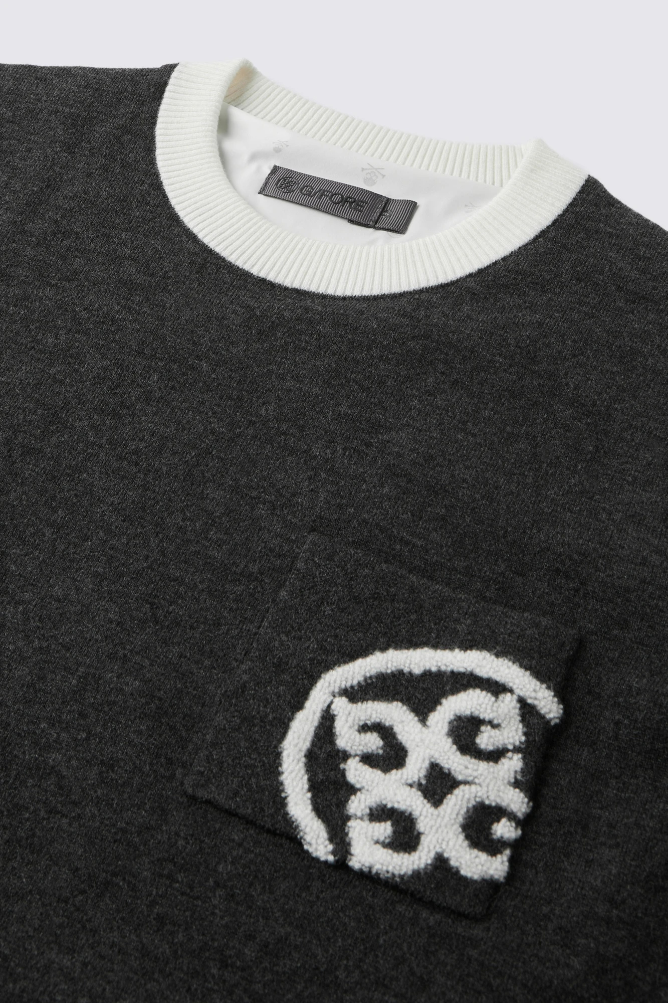 G/FORE フード付きセーター ホワイト・ネイビー G/FORE ゴルフ レディース ジーフォア 長袖 セーター パーカー